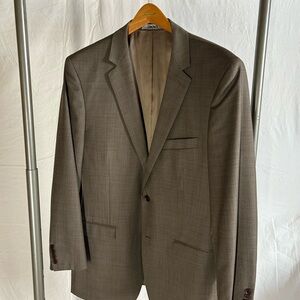 DKNY Men's Gray and Cream Blazer